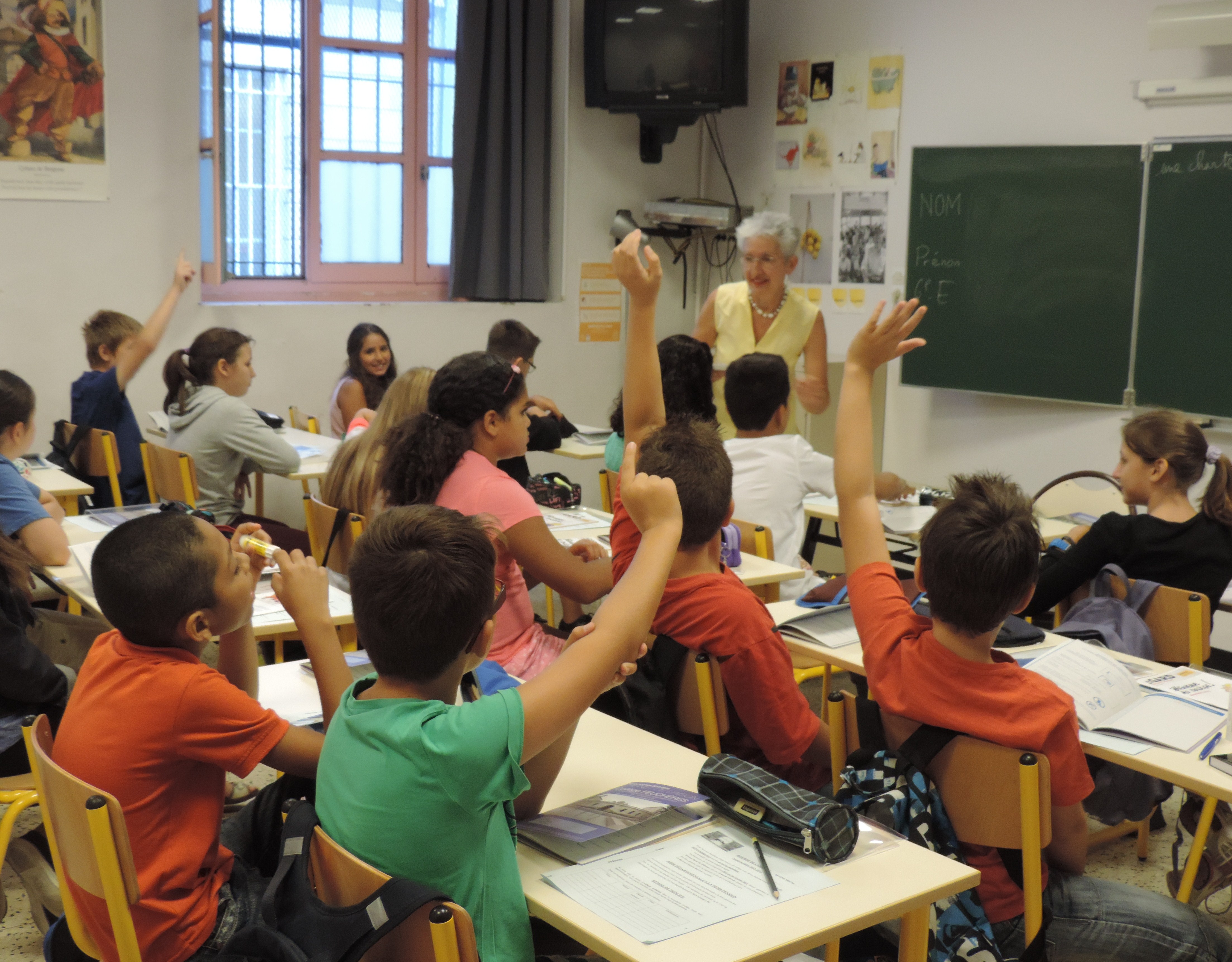 Rentrée des classes ce matin au Collège Feuchères. Ici, la classe de sixième E