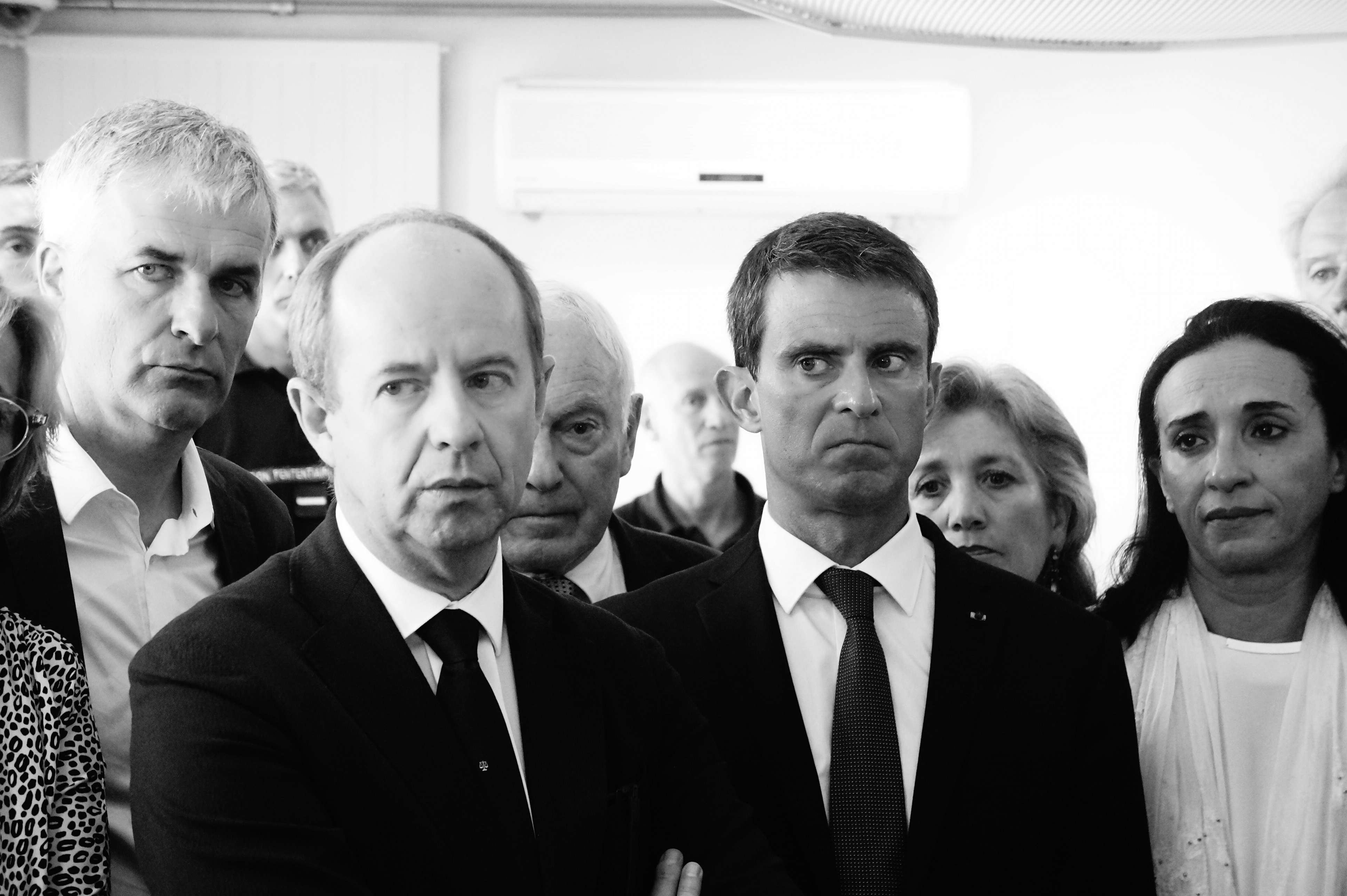 Manuel Valls, Jean Jacques Urvoas. Photo baptiste Manzinali