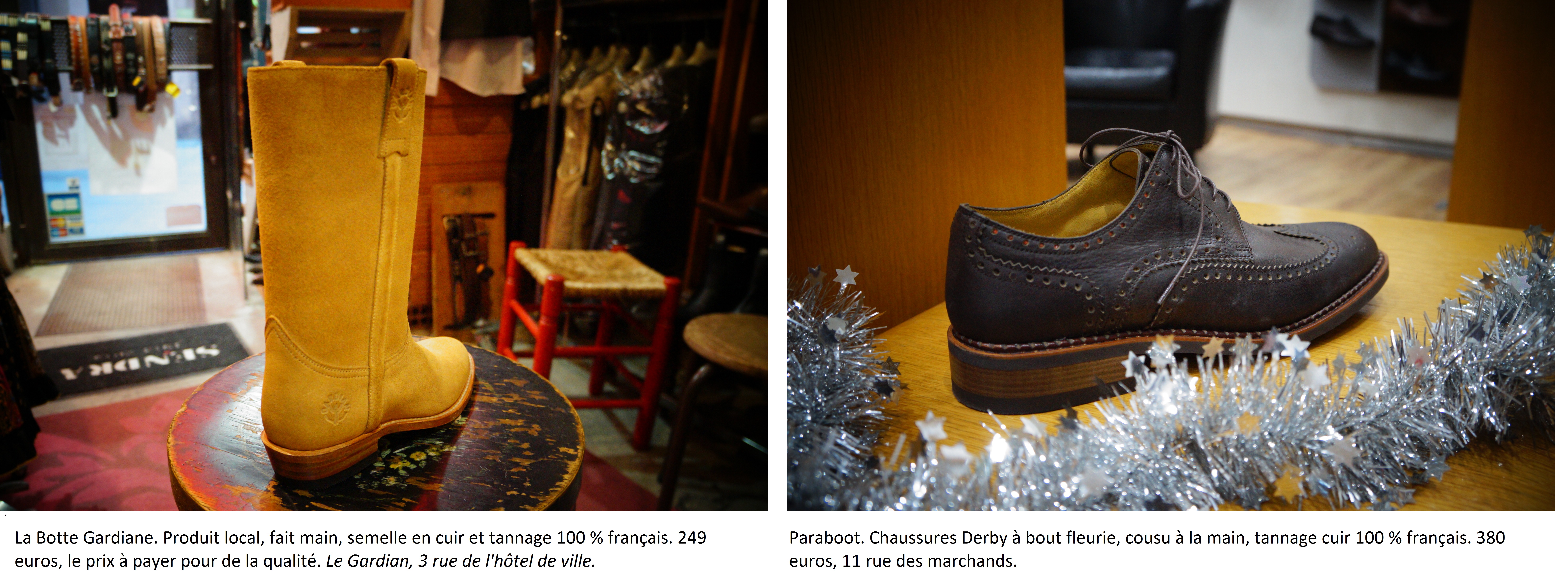 Botte Gardiane et chaussures Paraboot. (photo Baptiste Manzinali / Objectif Gard)