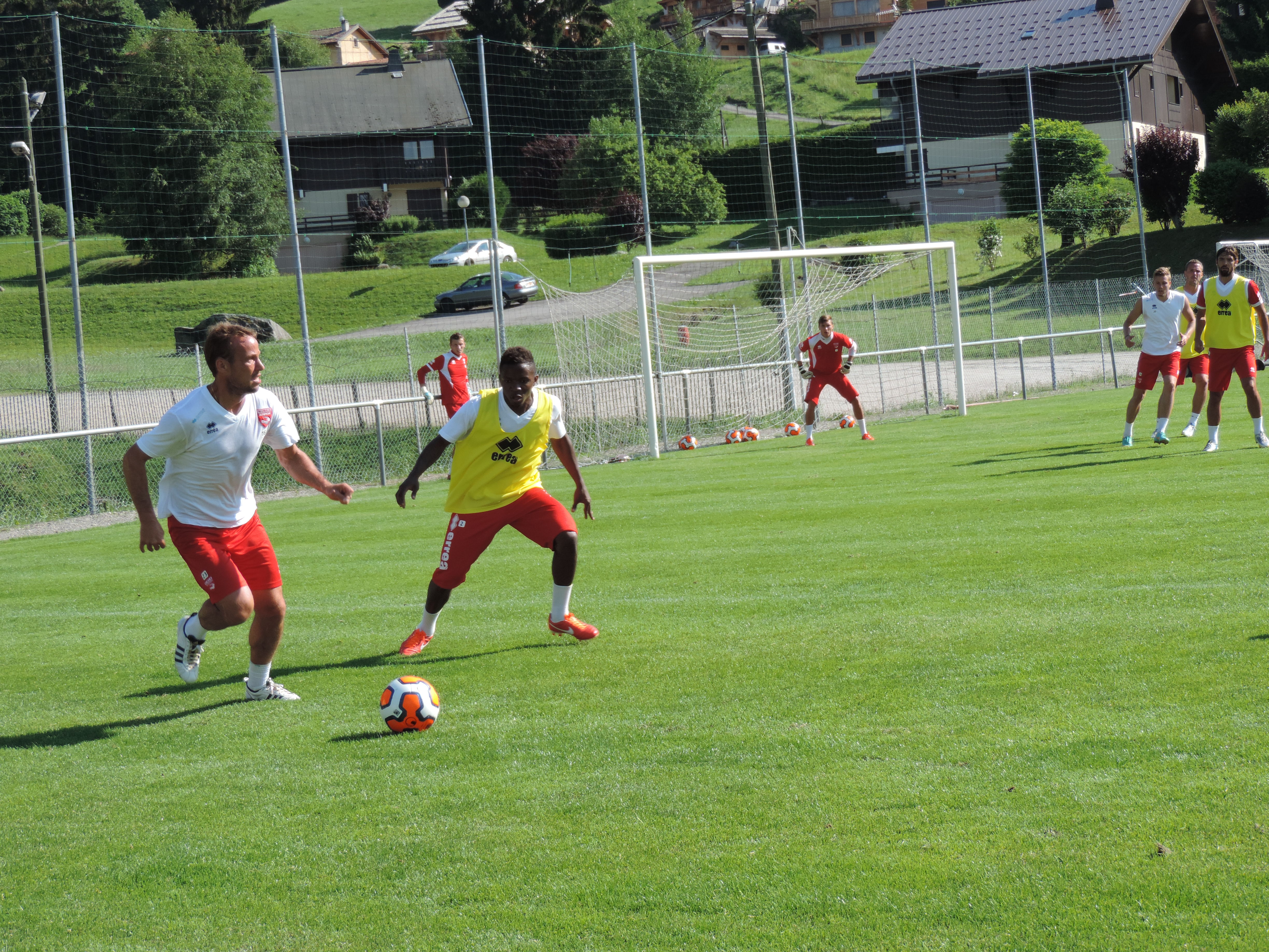 Nîmes Olympique en préparation à Megève